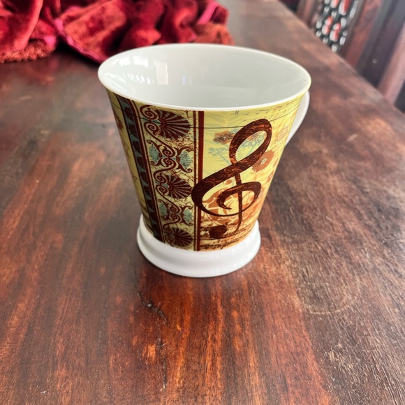 Vintage Pier 1 Imports Porcelain Wide Mouth Music Coffee, Tea mug - Picture 4 of 8